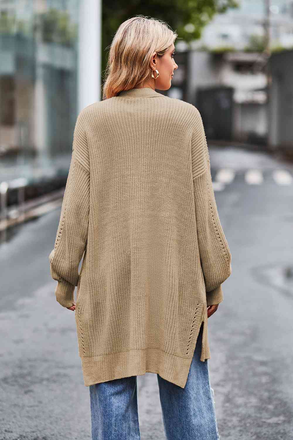  Dropped Shoulder  Cardigan Bazaarbey