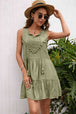 Tassel Tie Lace Trim Sleeveless Dress -BazaarBey - www.shopbazaarbey.com