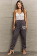    Drawstring Heart Graphic Long Sweatpants Bazaarbey