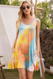 Tie-Dye Sleeveless Dress with Pockets -BazaarBey - www.shopbazaarbey.com