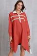 Half Button Handkerchief Hem Dress -BazaarBey - www.shopbazaarbey.com