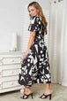  Printed  Balloon Sleeve Dress -BazaarBey - www.shopbazaarbey.com