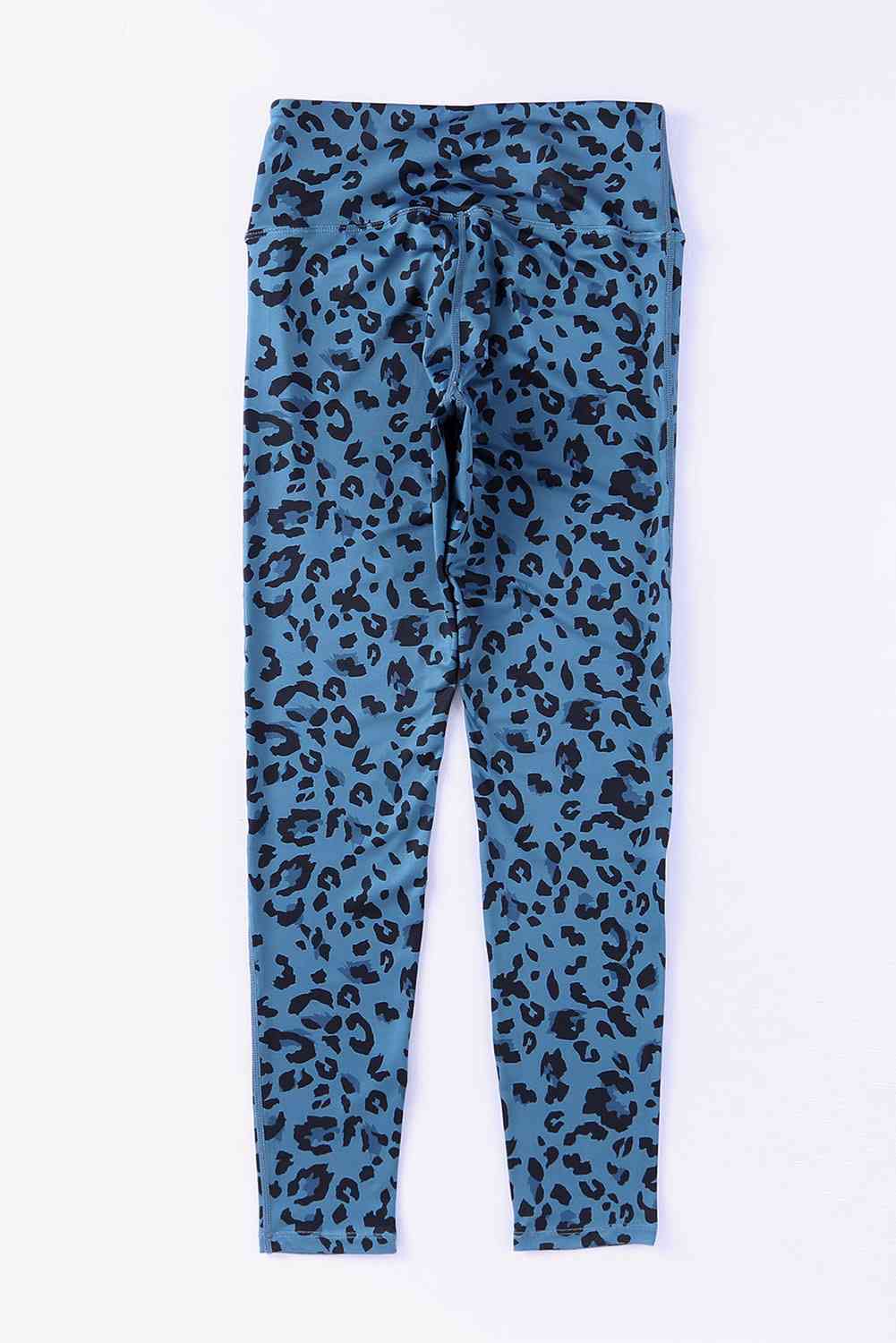 Leopard Print Wide Waistband Leggings Bazaarbey