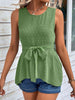  Tie Waist Tank Top Bazaarbey