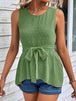  Tie Waist Tank Top Bazaarbey