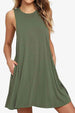 Full Size Round Neck Sleeveless Dress with Pockets -BazaarBey - www.shopbazaarbey.com