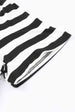 Striped V-Neck Short Sleeve Side Slit Dress -BazaarBey - www.shopbazaarbey.com