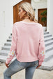 Flower Pattern Button Front Cardigan Bazaarbey