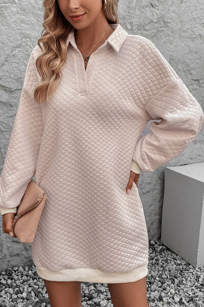  Dropped Shoulder Dress -BazaarBey - www.shopbazaarbey.com
