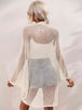 Openwork Open Front Longline Cover Up Bazaarbey