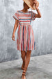 Striped Round Neck Dress -BazaarBey - www.shopbazaarbey.com