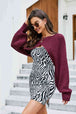 Rib-Knit Cropped Poncho Bazaarbey