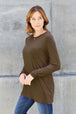  Full Size Round Neck Long Sleeve Top Trendsi