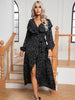  Tie Front Long Sleeve Slit Dress -BazaarBey - www.shopbazaarbey.com
