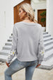 Flower Pattern Button Front Cardigan Bazaarbey