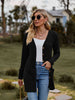 Ribbed Button-Up Cardigan with Pockets Trendsi