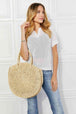  Beach Date Straw Rattan Handbag in Ivory Trendsi