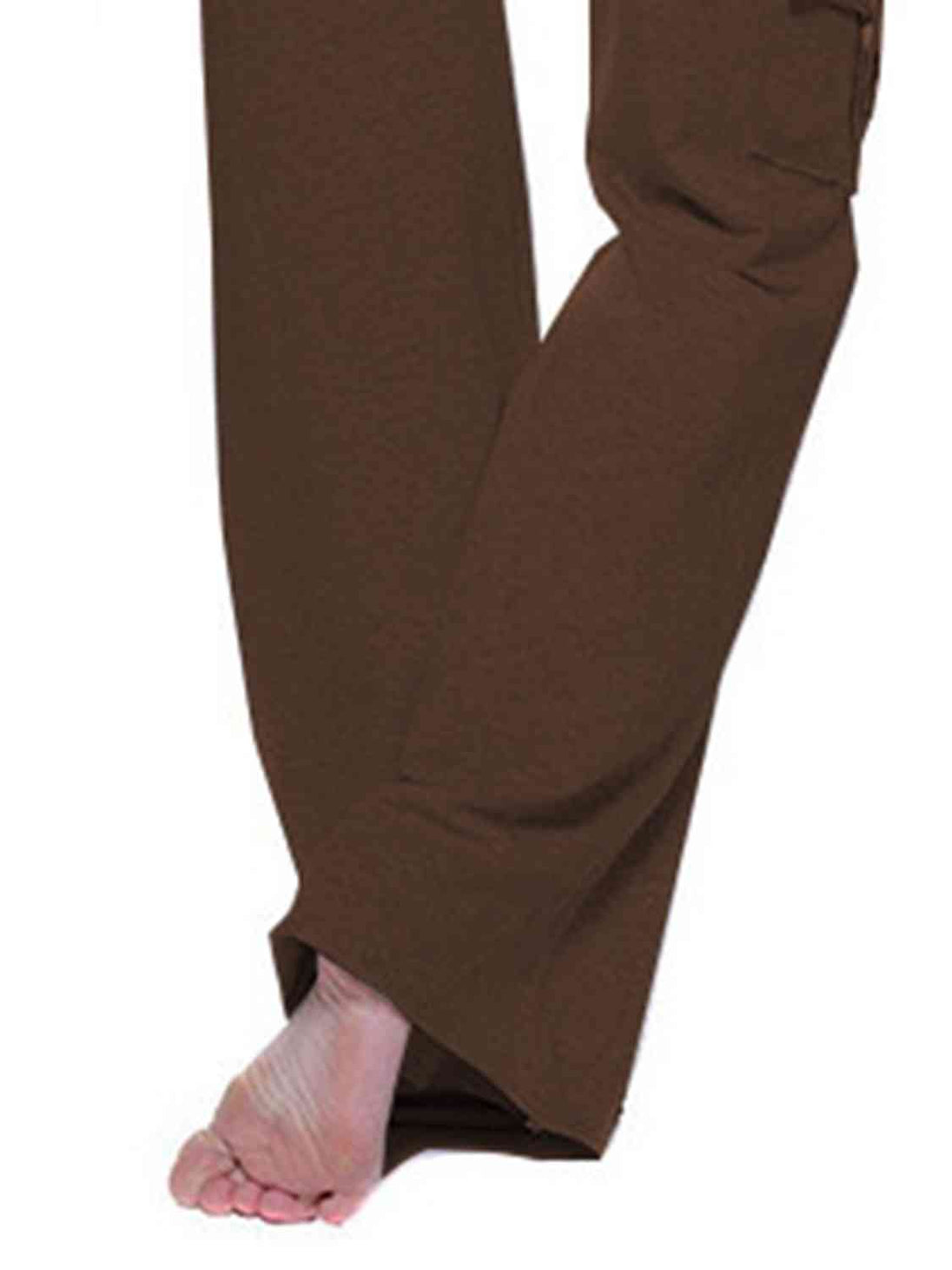 Mid Waist Pants with Pockets Bazaarbey