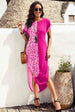 Leopard Color Block Split Dress -BazaarBey - www.shopbazaarbey.com