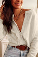 Round Neck Long Sleeve Cardigan Bazaarbey