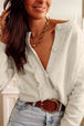 Round Neck Long Sleeve Cardigan Bazaarbey