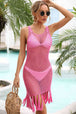  Hem Openwork Sleeveless Cover-Up Dress Bazaarbey