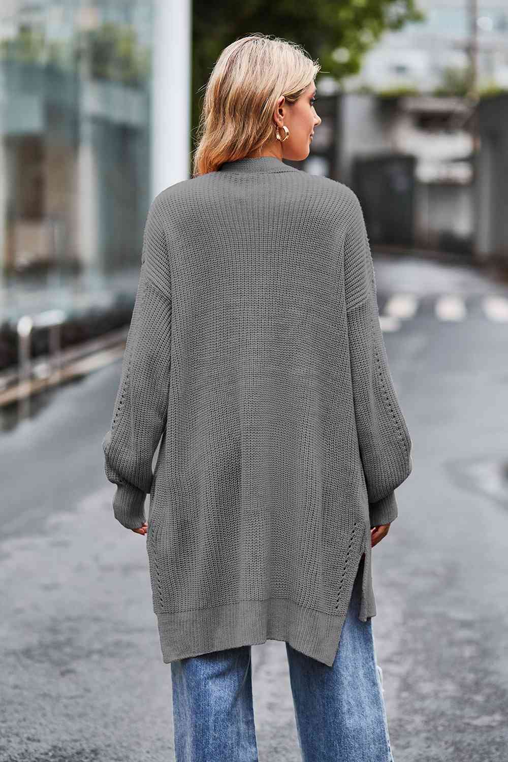  Dropped Shoulder  Cardigan Bazaarbey