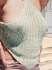 Tie Back Sleeveless Tank Top Bazaarbey
