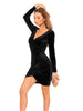 Long Sleeve Tulip Hem Dress Bazaarbey