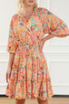 Printed Smocked Frill Tiered Dress -BazaarBey - www.shopbazaarbey.com