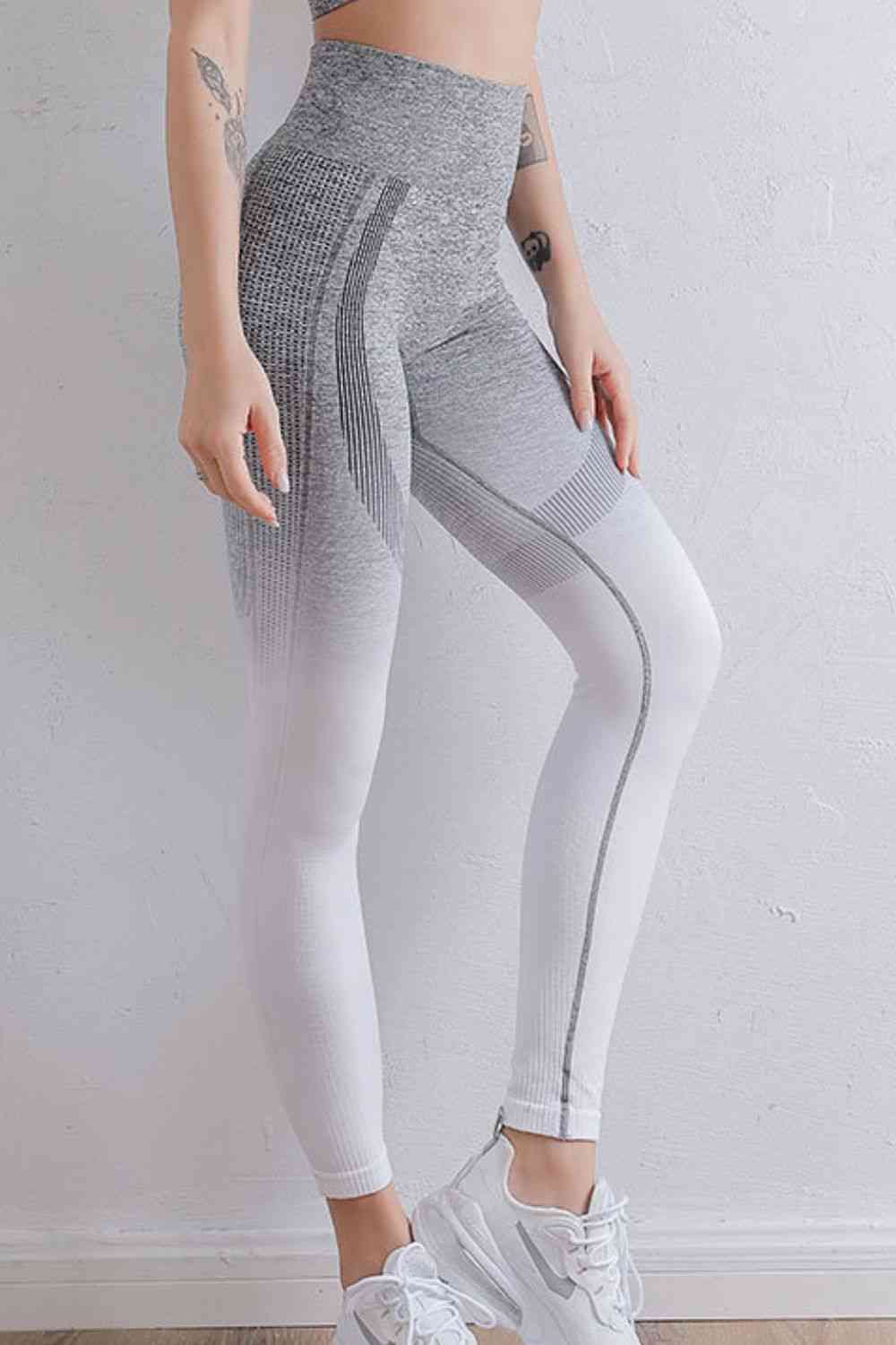 Gradient High Waist Sports Leggings Bazaarbey