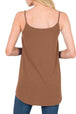 Full Size Spaghetti Strap V-Neck Flowy Tunic Cami Bazaarbey