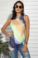 Tie-Dye Round Neck Tank Bazaarbey