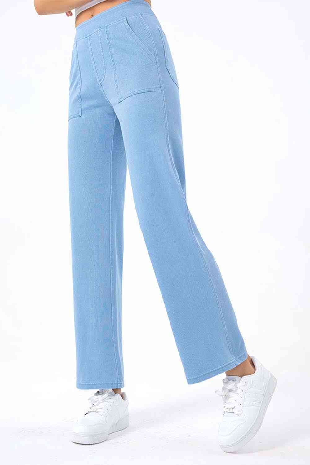 Pocketed Long Jeans Bazaarbey