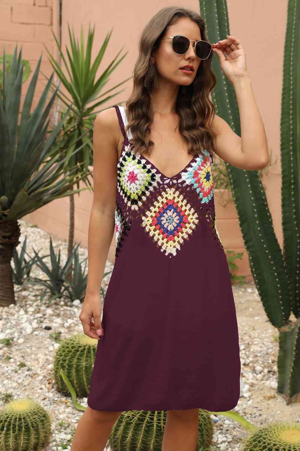  Sleeveless Embroidery Dress -BazaarBey - www.shopbazaarbey.com