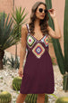  Sleeveless Embroidery Dress -BazaarBey - www.shopbazaarbey.com