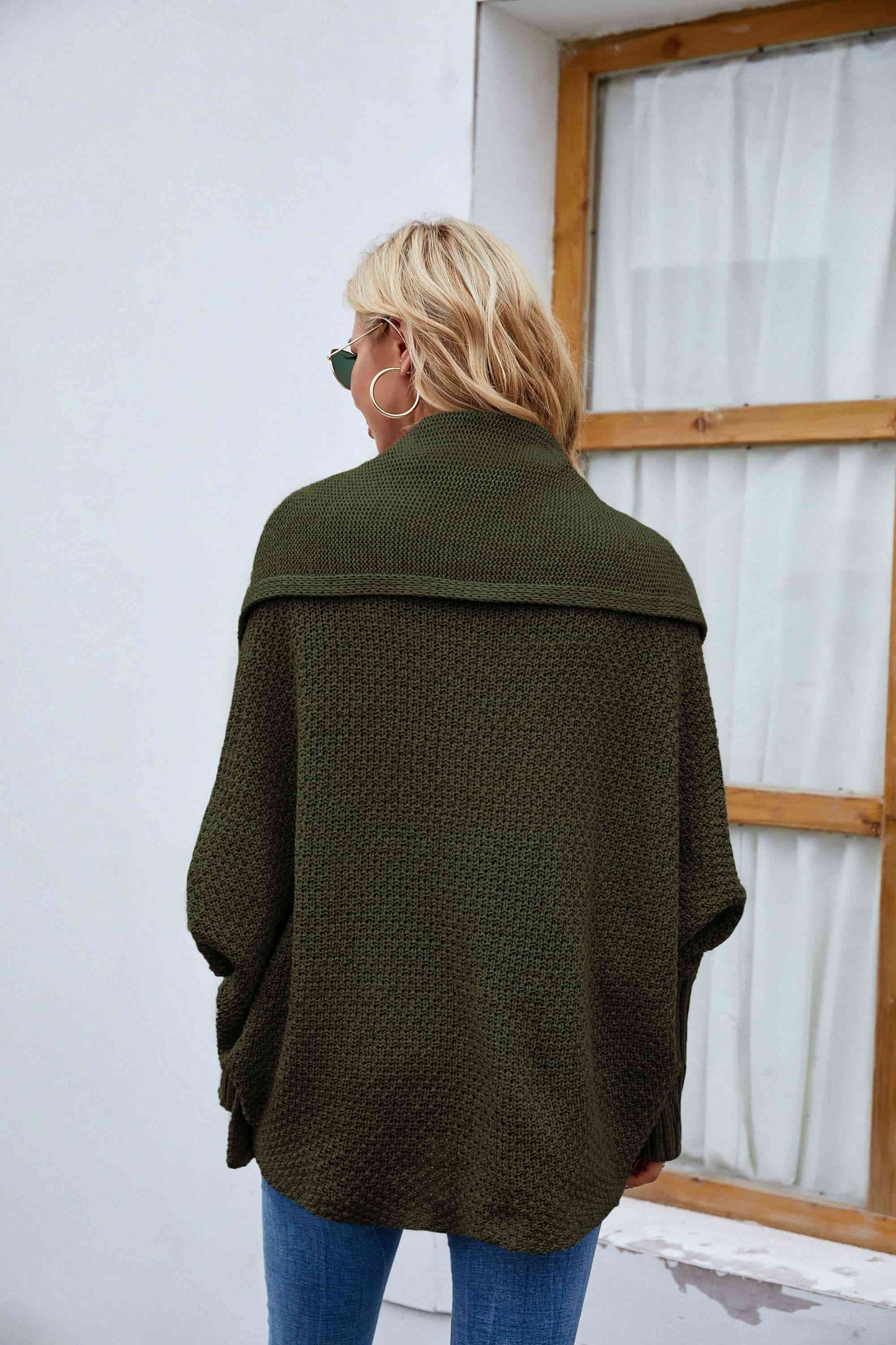 Open Front Long Sleeve Cardigan Bazaarbey