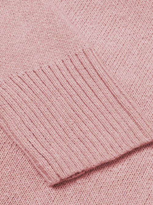 V-Neck Long Sleeve Knit Top Bazaarbey