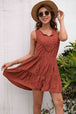 Tassel Tie Lace Trim Sleeveless Dress -BazaarBey - www.shopbazaarbey.com