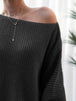 Rib-Knit Mini Sweater Dress Bazaarbey