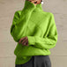 Geometric Turtleneck Long Sleeve Sweater Bazaarbey