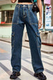 Loose Fit Long Pants with Pockets Trendsi