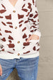Woven Right Animal Print Button Front Sweater Cardigan Trendsi