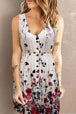 Scoop Neck Buttoned Sleeveless Magic Dress with Pockets -BazaarBey - www.shopbazaarbey.com