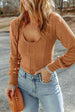 Scoop Neck Long Sleeve Top Trendsi
