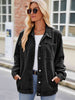 Button Up Denim Jacket with Pockets Bazaarbey