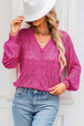 Openwork V-Neck Cardigan Bazaarbey