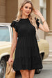Cap Sleeve Tiered Mini Dress -BazaarBey - www.shopbazaarbey.com