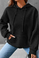 Dropped Shoulder Pocketed Hoodie Trendsi