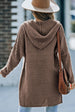 Open Front Longline Hooded Cardigan Bazaarbey